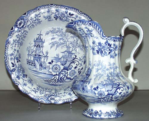 Ewer and Bowl c1835